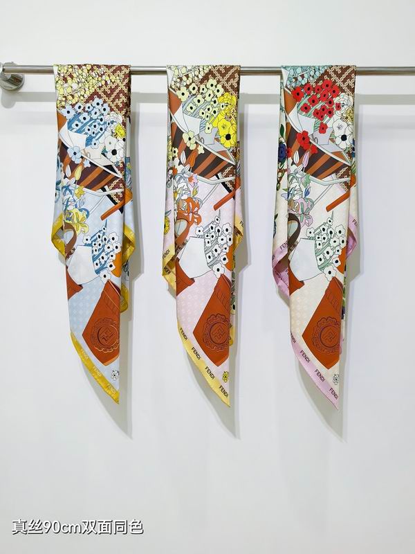 Fendi silk scarf hm08